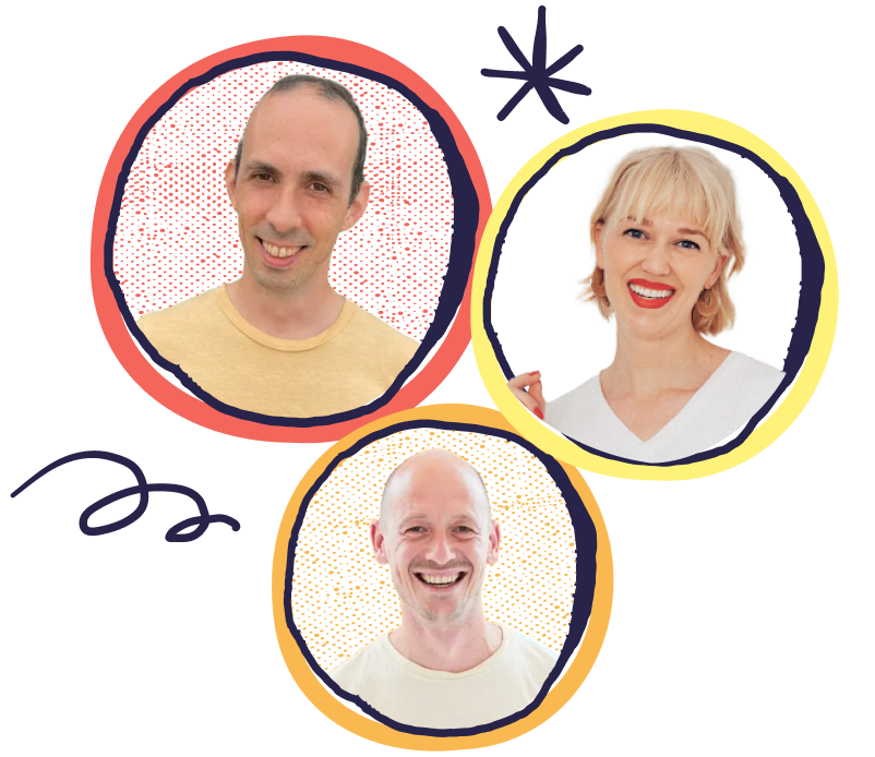 Jonas Alves, Lukas Vermeer and Erin Weigel of ABsmartly